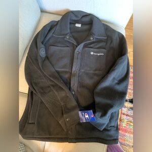 Champion Black Fleece Coat
